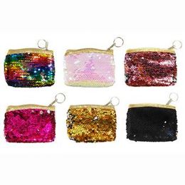 48 Pieces Reverse Sequins Coin Purse - Coin Holders & Banks