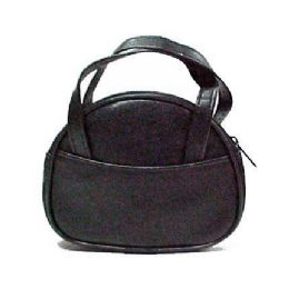 48 Wholesale Two Handle Black Coin Purse