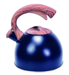 8 Wholesale 3 Quart Black & Wood Tea Kettle