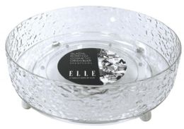 12 Pieces Elle Glacial Rotating Cosmetic Organizer 11.1 X 11.1 X 3.5 Inches - Organizer