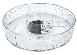 12 Pieces Elle Glacial Rotating Cosmetic Organizer Sectioned 9.8 X2.4 Inch - Organizer