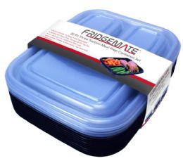20pc 3-Section Meal Prep Containers With Lids 40.8oz