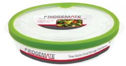 3-Section Plastic Container