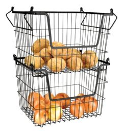 6 of Stackable Storage Basket 7.75 X 7.75 X5"h