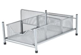 4 of 3-Section SlidE-Out Cabinet Basket 15 X 10.5 X 5.5"h