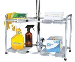 6 of Expandable Under The Sink Shelf 2-Shelf Design With Removable Mesh Panels