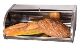 4 of Stainless Steel Bread Box 17.5" X 10" X 7"h