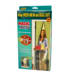 12 Pieces Black Magic Door Mesh 39 X 82 in - Bug Repellants