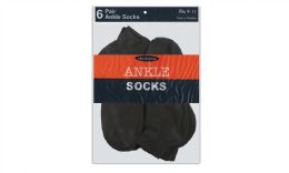 Kid's Black Quarter Ankle Socks - Size 4-6
