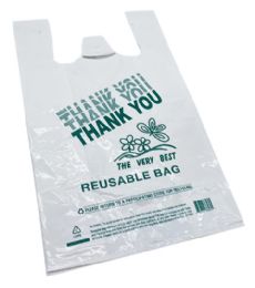 2 Wholesale 200pc 13x7x21 Wht Premium Bags 57 Mic