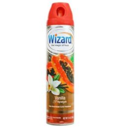 48 Pieces Wizard10oz Air Freshener Vanilla Papaya - Air Fresheners