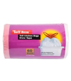 48 Pieces Trash Bag 13 Gallon 60ct Drawstring - Garbage & Storage Bags