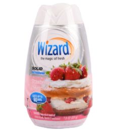 48 Pieces WIZARD 7.8OZ SOLID STRAWBERRY SHORTCAKE - Air Fresheners