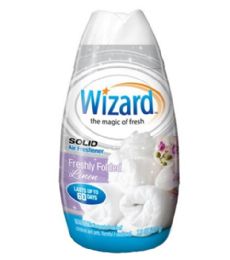 48 Pieces WIZARD 7.8OZ SOLID FRESHLY FOLDED LINEN - Air Fresheners