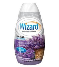 48 Pieces WIZARD 7.8OZ SOLID FRESH PICKED LAVENDER - Air Fresheners