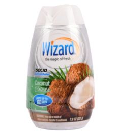 72 Pieces WIZARD 7.8OZ SOLID COCONUT COLADA - Air Fresheners