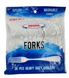 48 of 36pc Heavy Duty White Fork