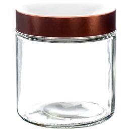 24 Pieces Glass Jar With Metal Lid - Glassware