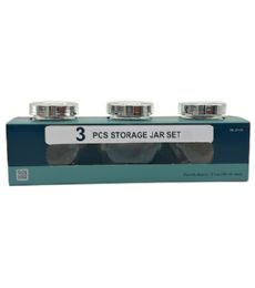 24 Pieces 3pc Mini Jar W Ss Lid - Glassware