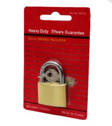 144 Pieces 30mm Solid Brass Lock - Hardware Gear