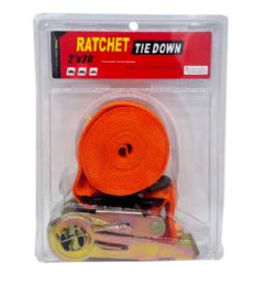 12 Pieces Ratchet Tie Down 2x20in - Ratchets