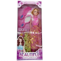 24 pieces 11"  Beauty Doll With 3 Dresses And Accessories - Girls Toy Sets