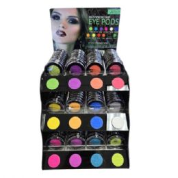 288 pieces Malibu Glitz Spectacular Vibrant Eyeshadow Pods With Applicator In Countertop Display - Eye Shadow & Mascara