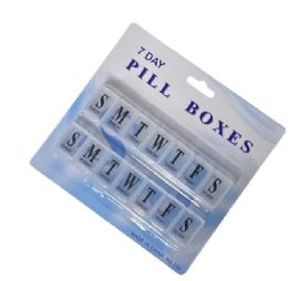 24 Pieces of 2-count 7 Day Pill Box