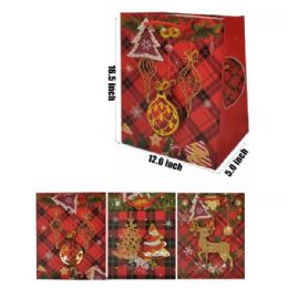 48 Pieces 16.5x12 Christmas Gift Bag - Christmas Gift Bags and Boxes