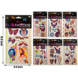 48 Pieces Assorted Temporary Tattoo - Tattoos and Stickers