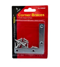 72 Pieces 4PK CORNER BRACES - Hardware Gear