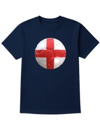 12 Pieces Unisex Cotton Soccer Printed T Shirt England Soccer Printed Tee Size Small - Soccer Team Tees