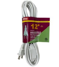 50 Pieces 12ft White Extension Cord Indoor - Wires