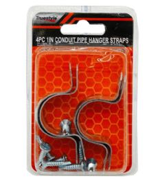 48 Pieces 4pc 1in Conduit Pipe Hanger Straps - Hardware Gear
