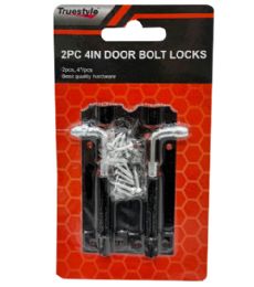 48 Pieces 2PC 4IN DOOR BOLT LOCKS - Hardware Gear
