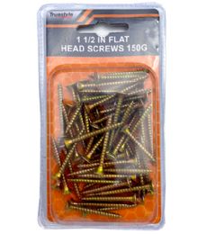 48 Pieces 1.5IN FLAT HEAD SCREWS 150G - Hardware Gear