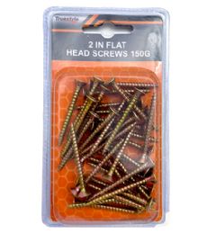 48 Pieces 2IN FLAT HEAD SCREWS 150G - Hardware Gear