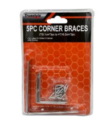 48 Pieces 5pc Corner Brace 4in &2in - Hardware Miscellaneous