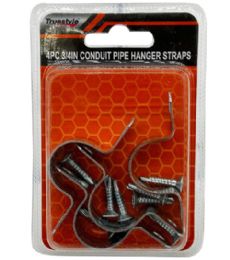 48 Pieces 4pc 0.75in Conduit Pipe Hanger Straps - Hardware Miscellaneous