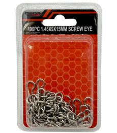 48 Pieces of 100pc 1.45x9x15mm Screw Eye