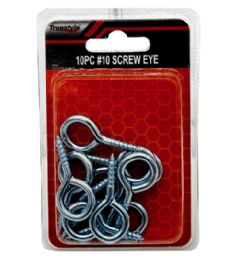 48 Pieces 10pc #10 Screw Eye - Hardware Miscellaneous