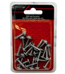 48 Pieces 25PC 0.75IN PAN HEAD SELF DRILLING SCREW - Hardware Miscellaneous