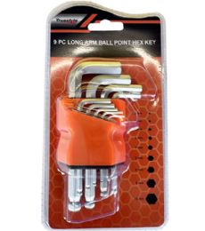 50 Pieces 9pc Long Arm Ball Point Hex Key - Hardware Miscellaneous