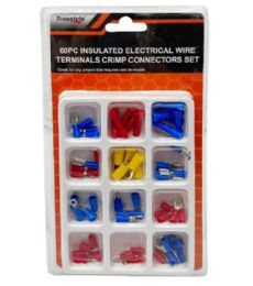 24 Pieces 60pc Insulated Electrical Wire Terminals - Hardware Miscellaneous