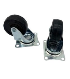 100 Pieces of 2 In Rubber Wheel