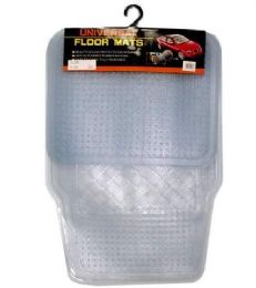 25 Pieces 4pc Clear Car Mat 24x16.5, 14x16.5 in - Auto Accessories