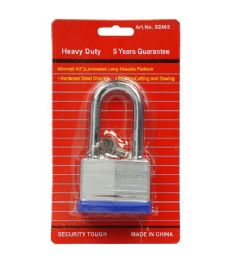 24 Pieces 65mm Long Shank Laminated Locks - Padlocks and Combination Locks