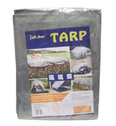10 Pieces Silver Heavy Duty Pe Tarp 10 X 10 - Tarps