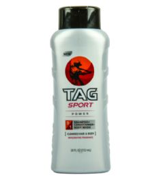 48 Pieces TAG 18OZ 3IN1 POWER SPORT SHAMPOO - Deodorant