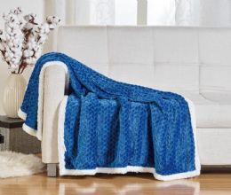 12 Pieces Braided Texture Sherpa Blanket - Fleece & Sherpa Blankets